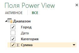 Поля PowerView