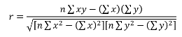 уравнение корреляции